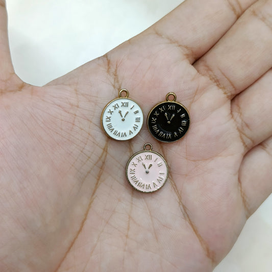 Midnights Mini Roman Clock Metal Charms