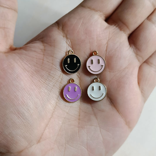 Mini Smiley Metal Charms