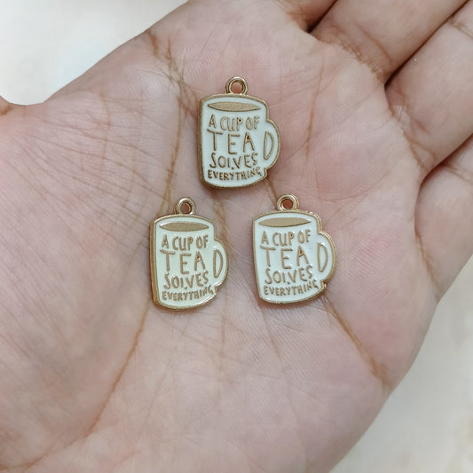 Cup of Tea Metal Charms