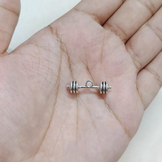 Oxo-Silver Dumbbell Metal Charms