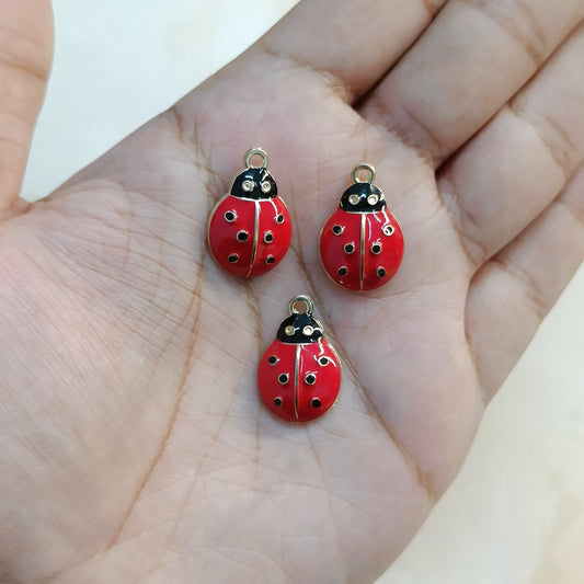 Big Ladybug Metal Charms