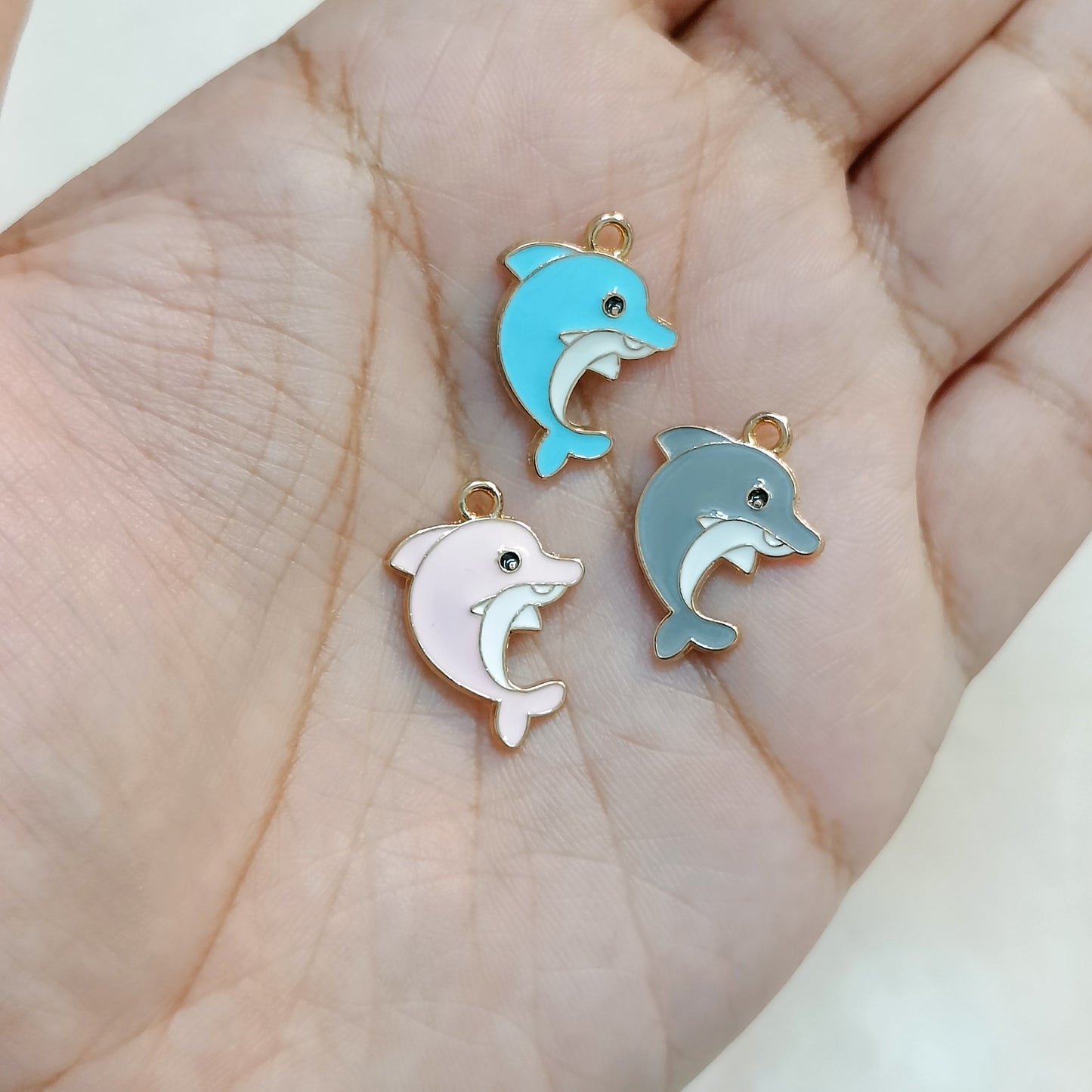 Cute Dolphin Metal Charms