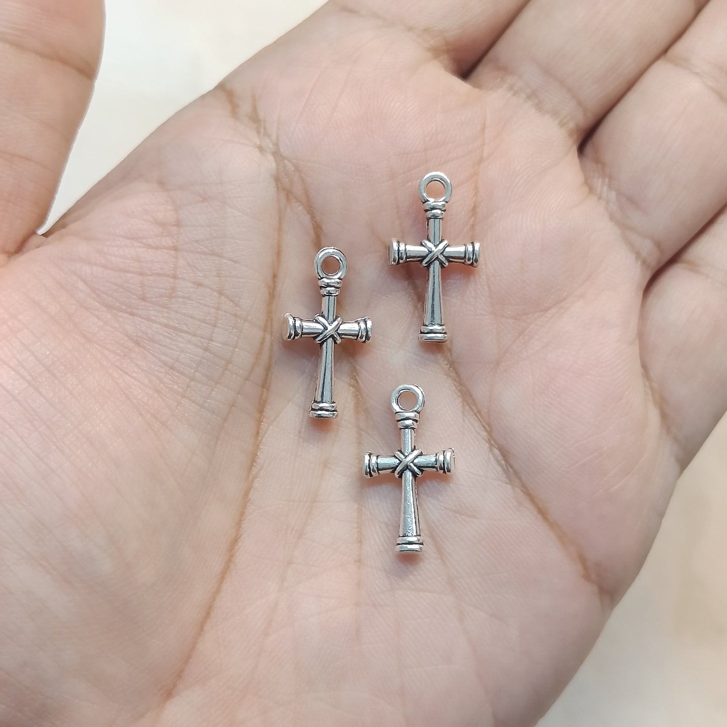 Oxo-Silver Vintage Holy Cross Metal Charms