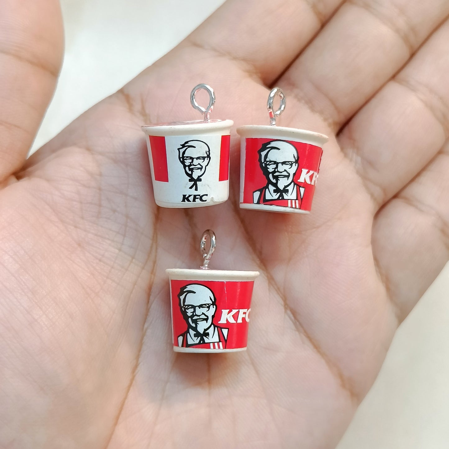 KFC Chicken Bucket Miniature Resin Charms