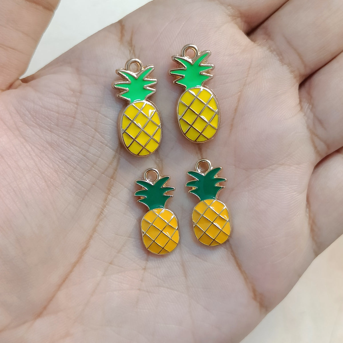 Juicy Pineapple Fruit Metal Charms