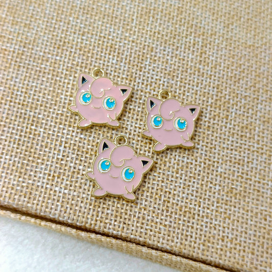 Jigglypuff Pokemon Metal Charms