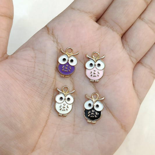 Cute Mini Owl Metal Charms