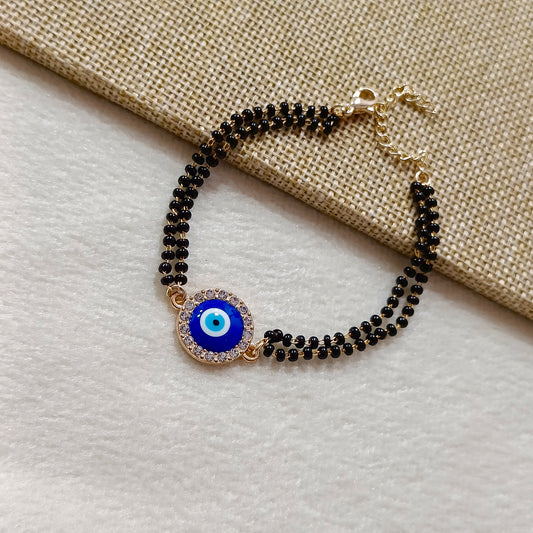 Mangalsutra Round Evil Eye Bracelet for Women