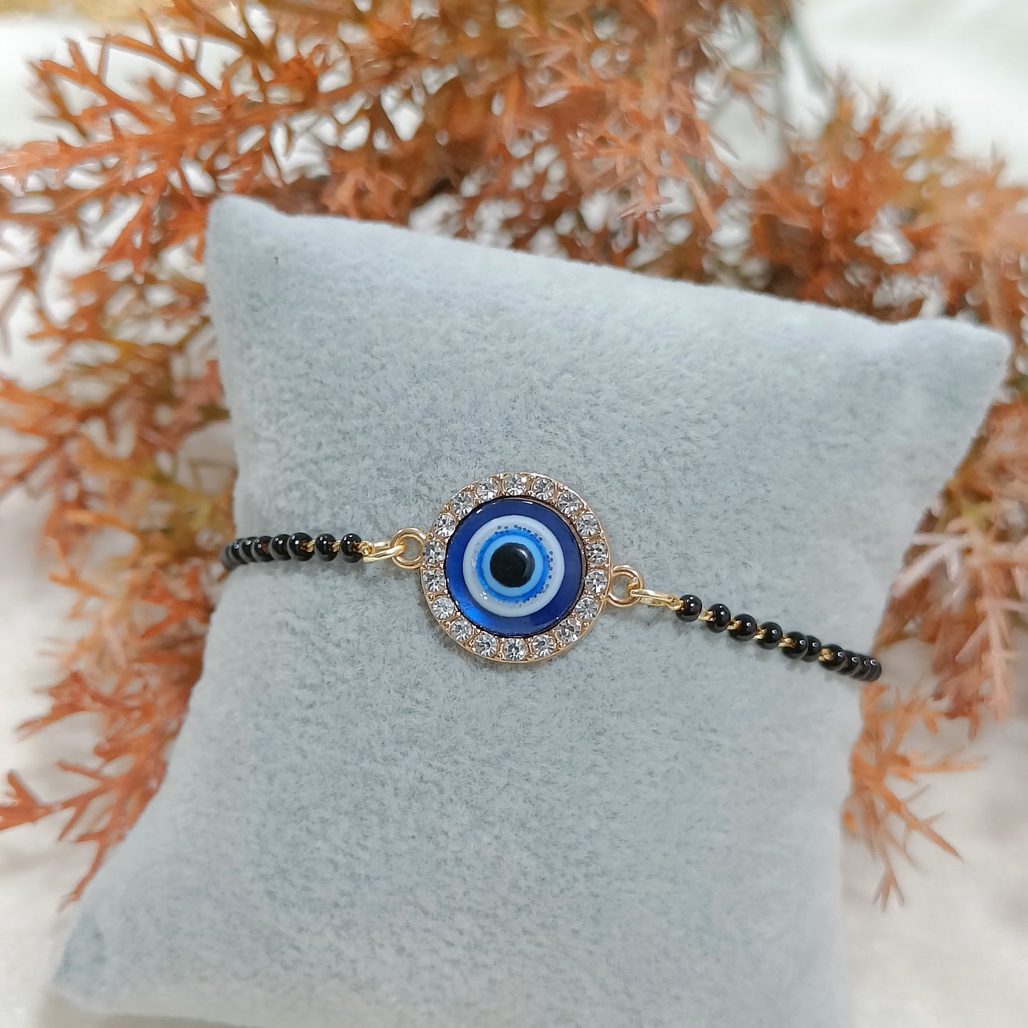 Mangalsutra Glittery Evil Eye Bracelet for Women