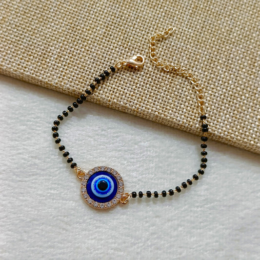 Mangalsutra Glittery Evil Eye Bracelet for Women