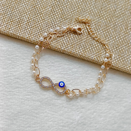 Infinity Evil Eye Bracelet for Women