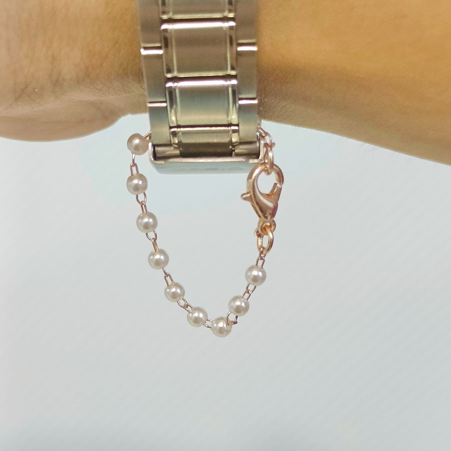Pearl Knotting Chain Plain Watch Charm