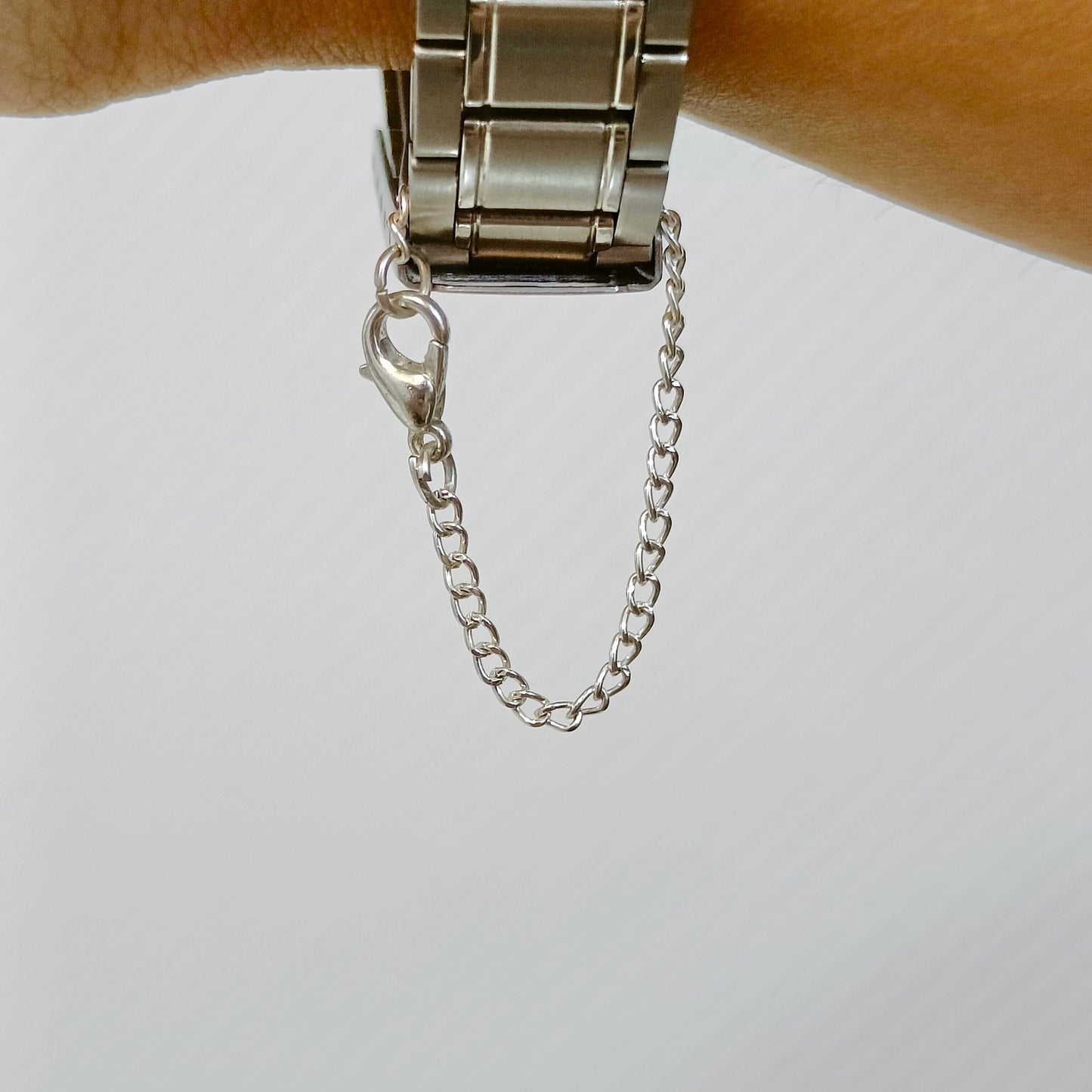 Narrow Superfine Curb Chain Plain Watch Charm