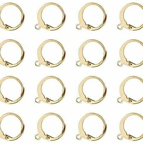 Earring Round Leverback Hoops