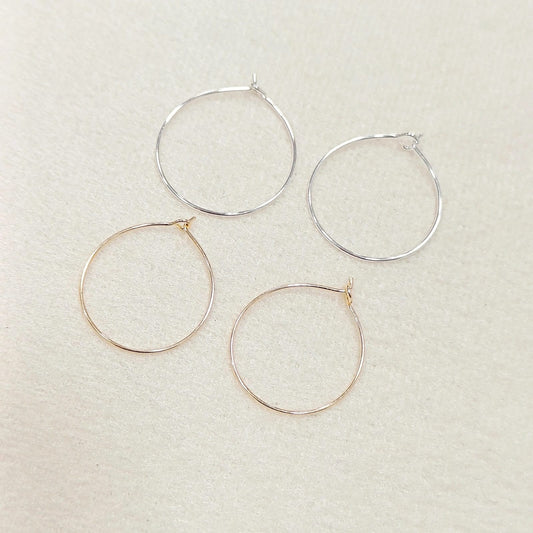 Earring Round Wire Hoops