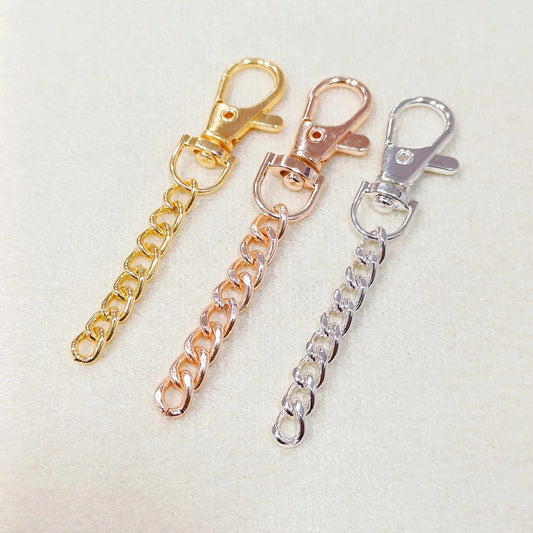 Dog-Hook Double-Length Bag Charms (Without Keyring) (75mm)