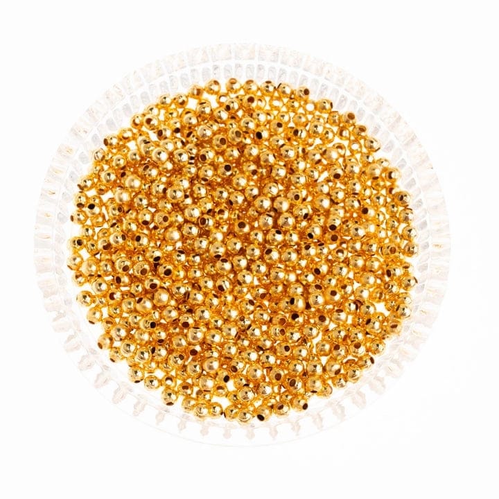 Round Metal Spacer Beads
