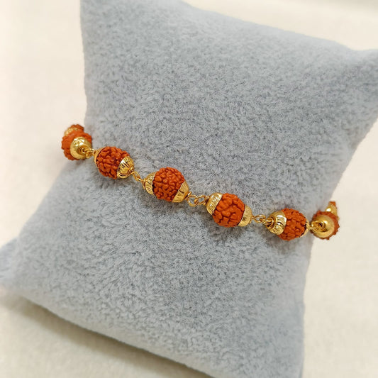 Natural Rudraksha Beads Bracelet for Women