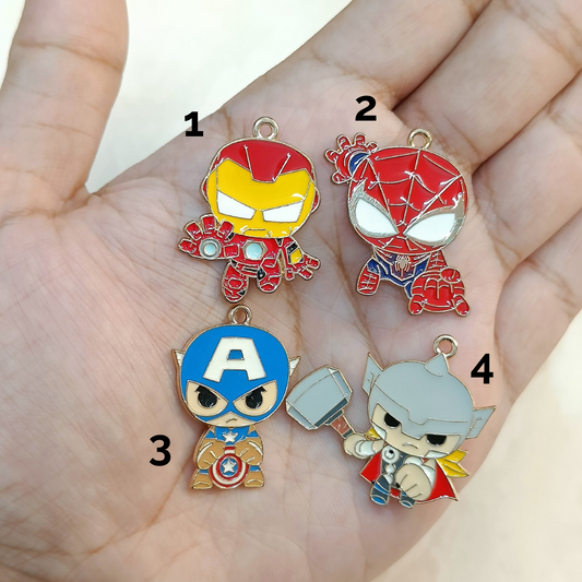 Avengers Superhero Metal Charms
