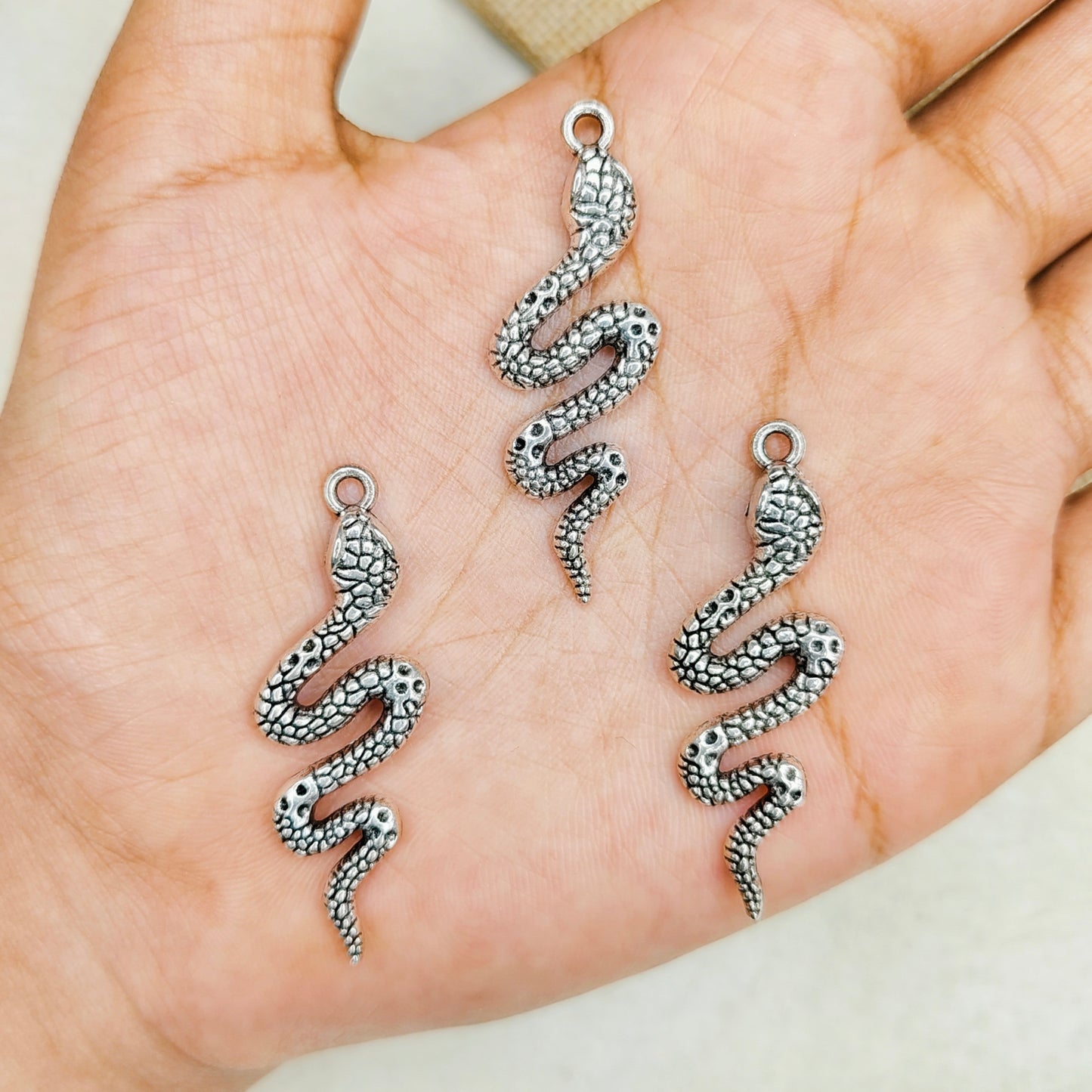 Chunky Snake Metal Charms