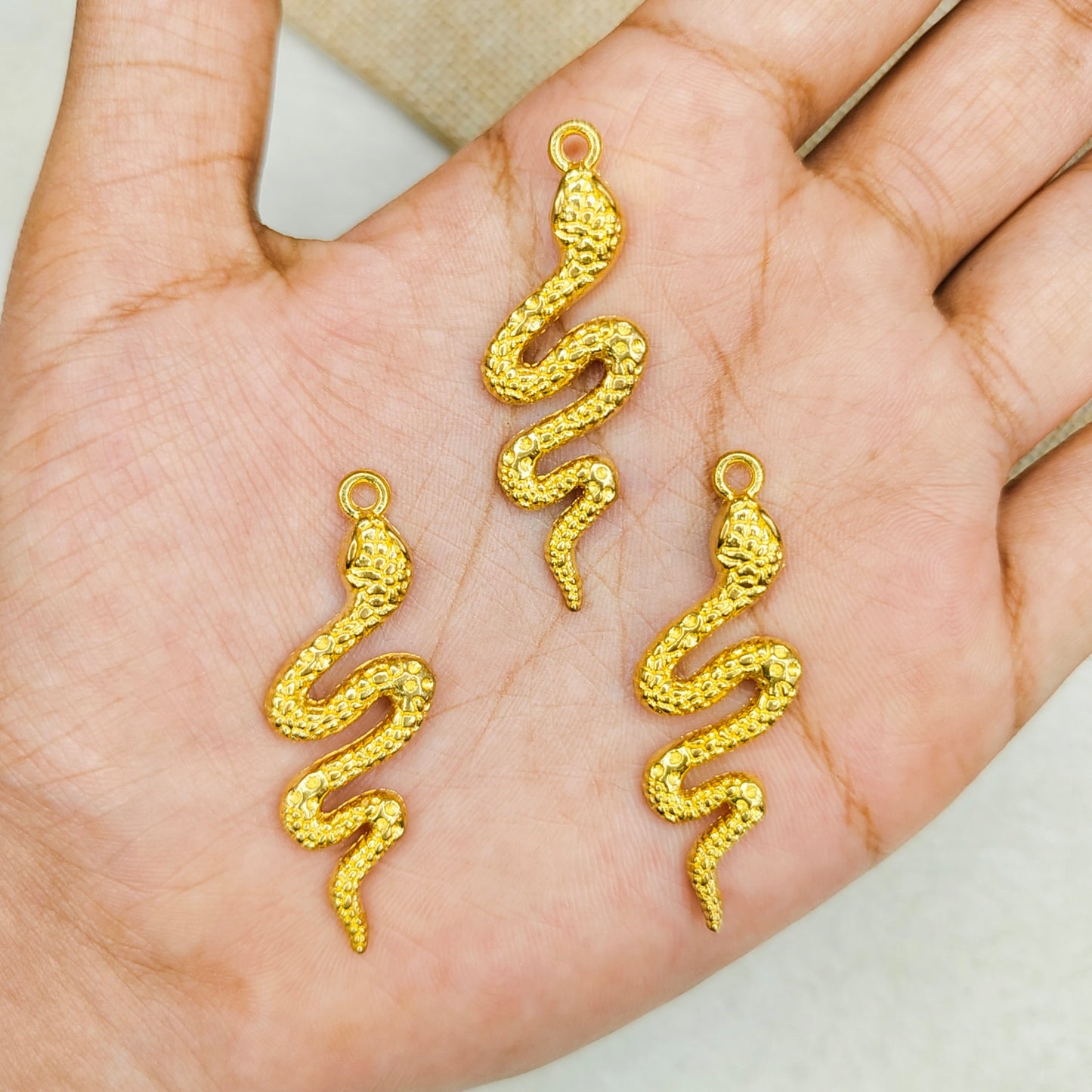 Chunky Snake Metal Charms