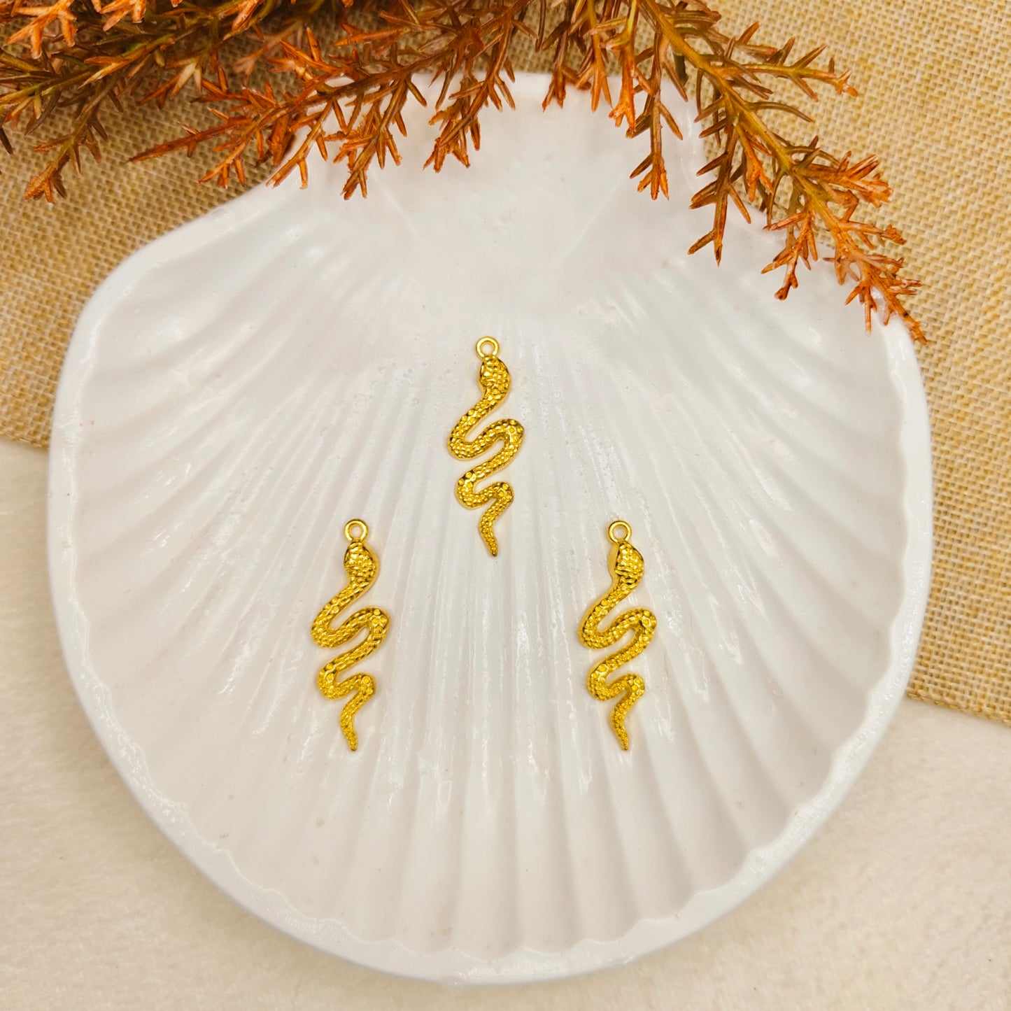 Chunky Snake Metal Charms
