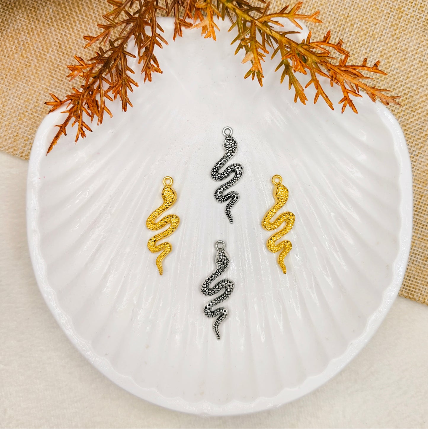 Chunky Snake Metal Charms