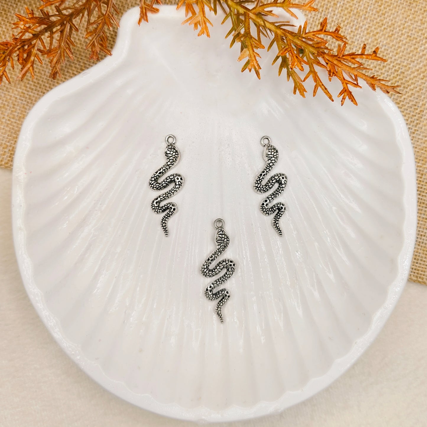 Chunky Snake Metal Charms