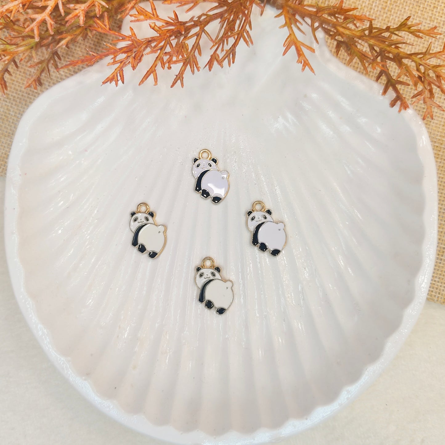 Sassy Panda Metal Charms