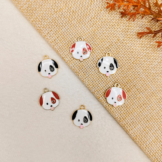 Cute Puppy Dog Metal Charms