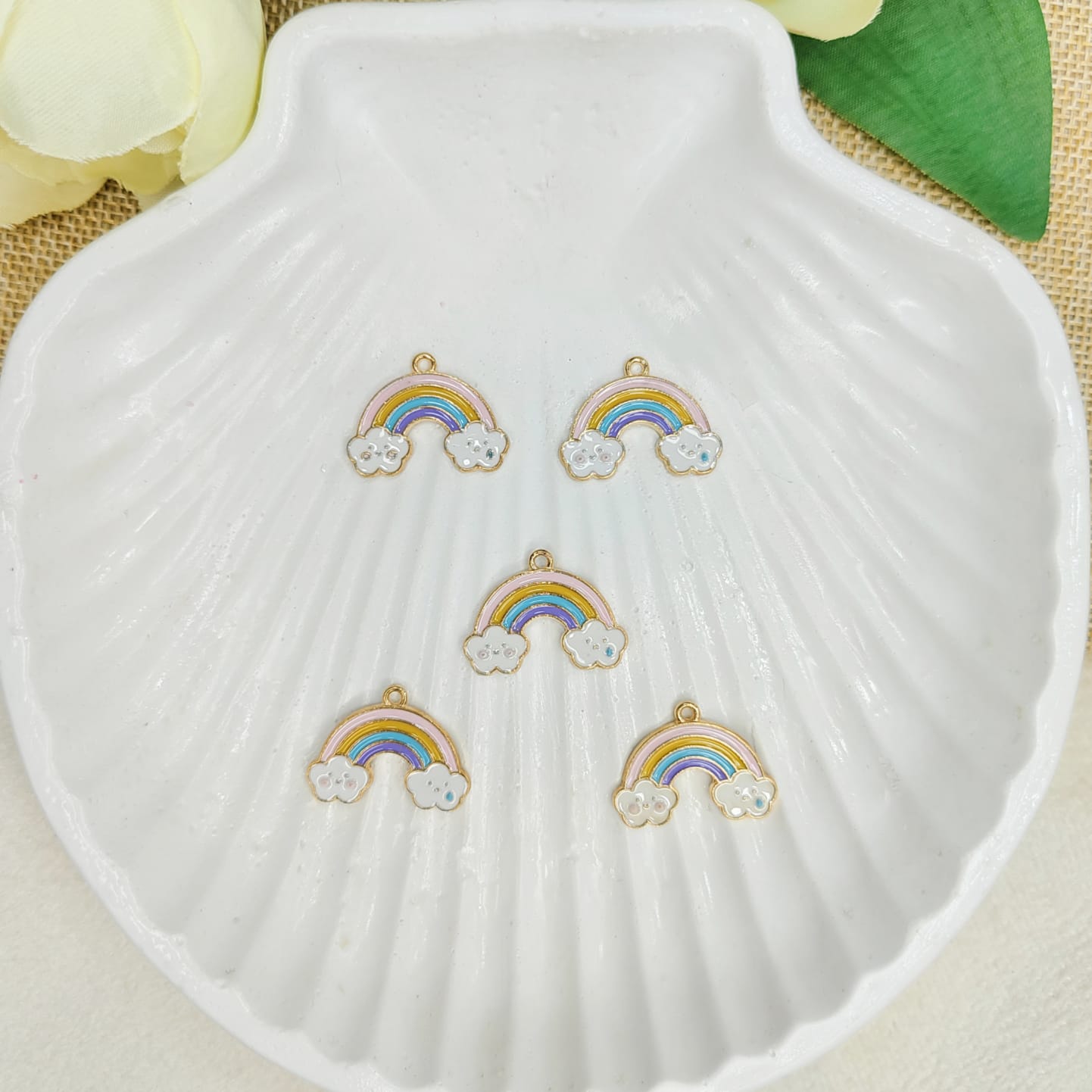 Happy-Sad Rainbow Cloud Charms