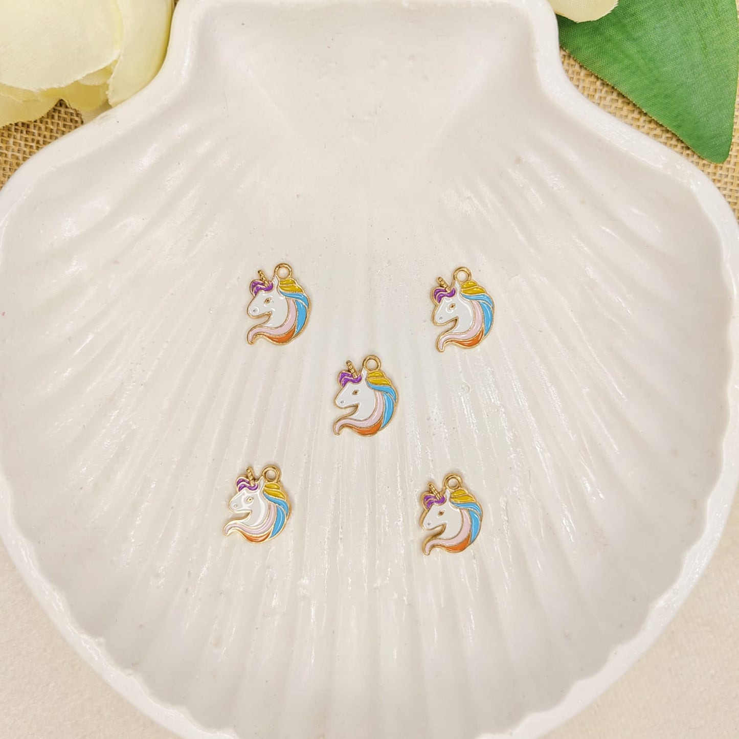 Cute Mini Pastel Unicorn Charms