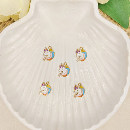 Cute Mini Pastel Unicorn Charms