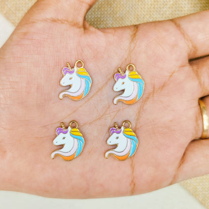 Cute Mini Pastel Unicorn Charms