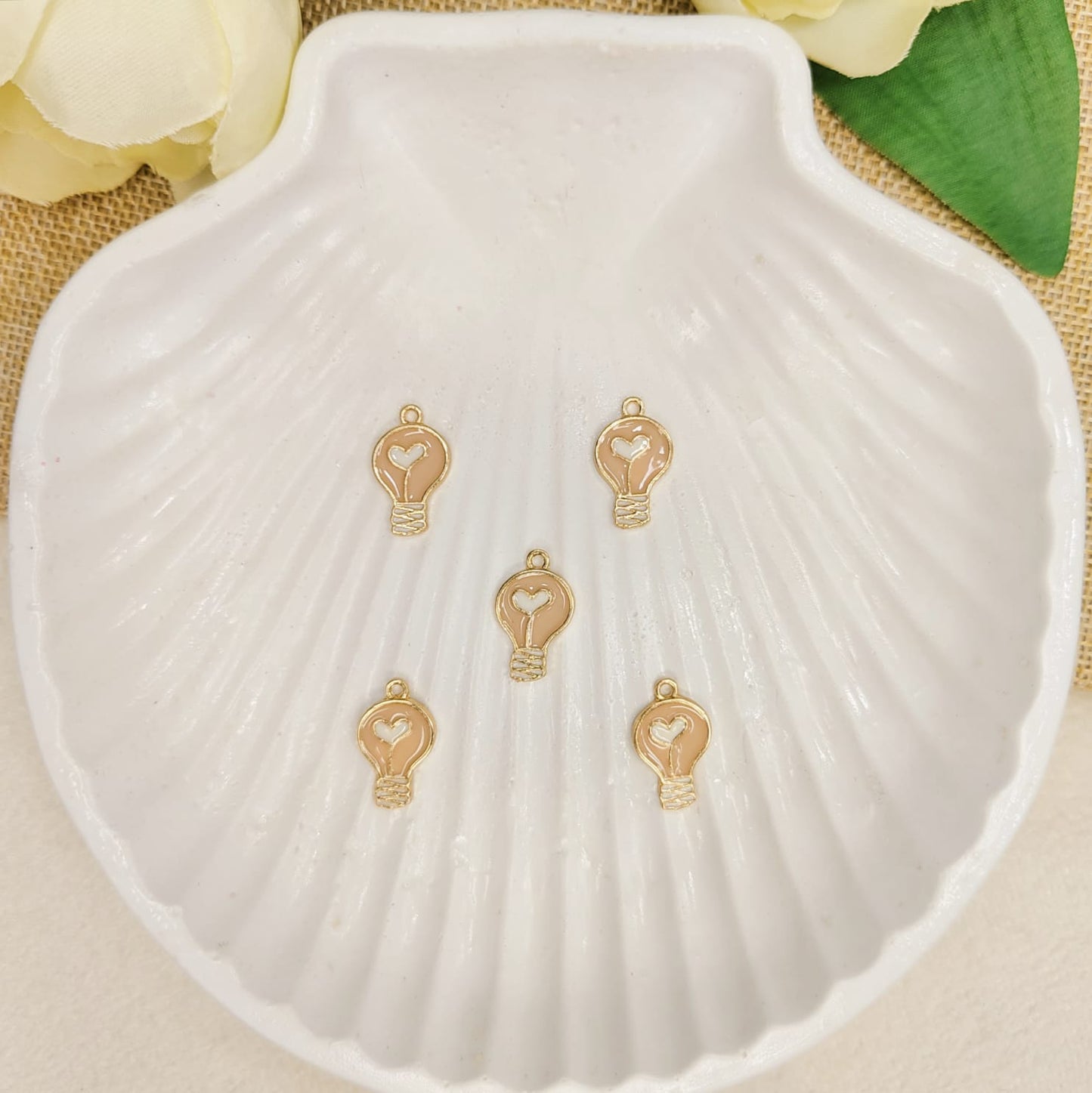 Cupid Lightbulb Metal Charms