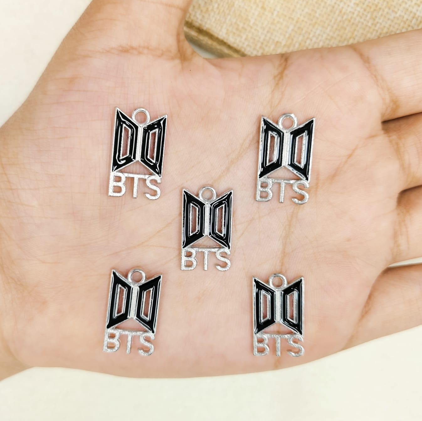 BTS Logo Metal Charms