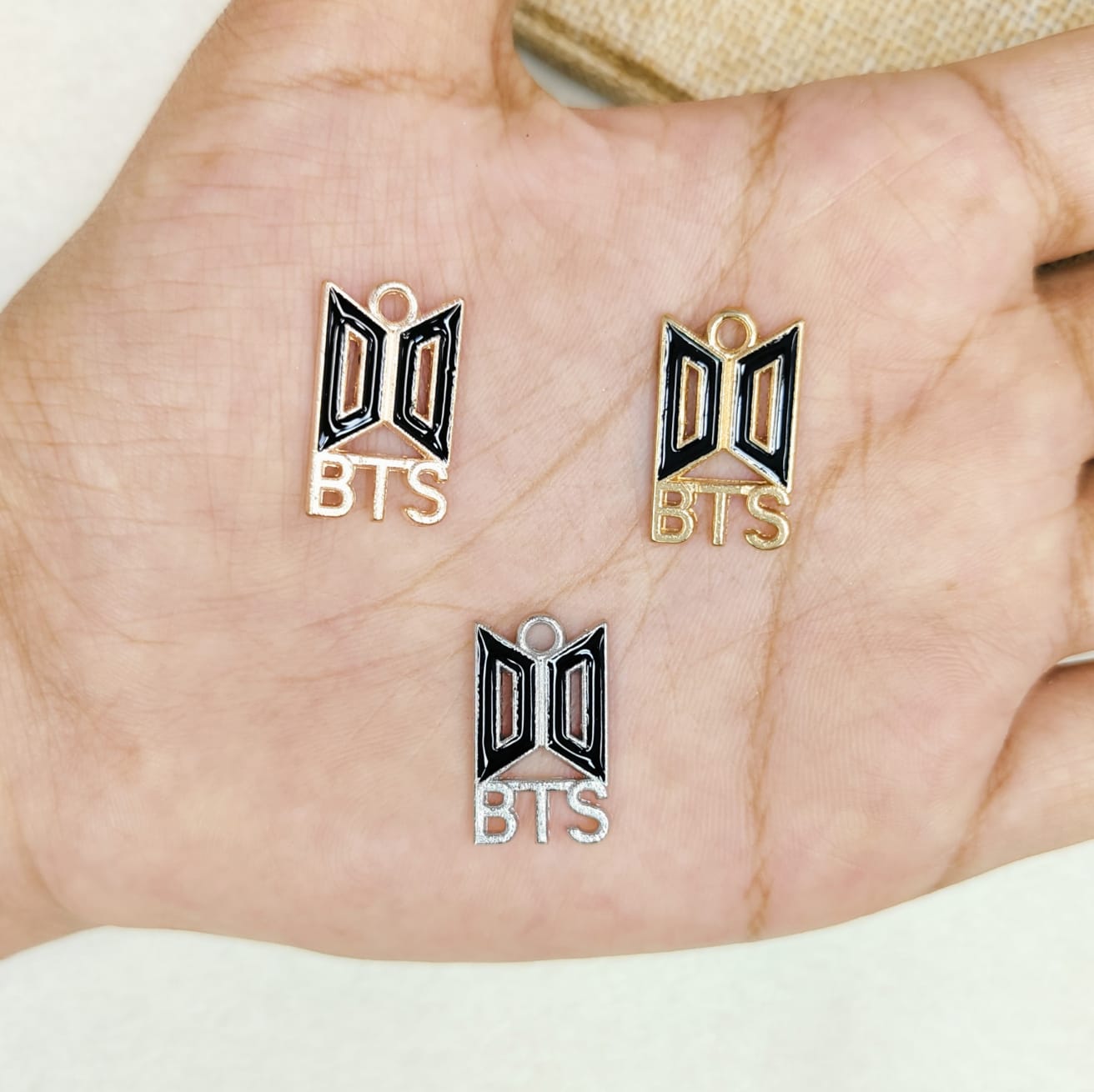 BTS Logo Metal Charms