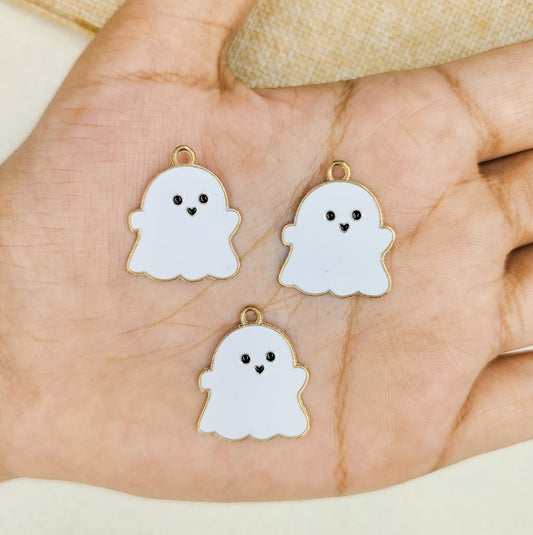 Happy Ghost Metal Charms
