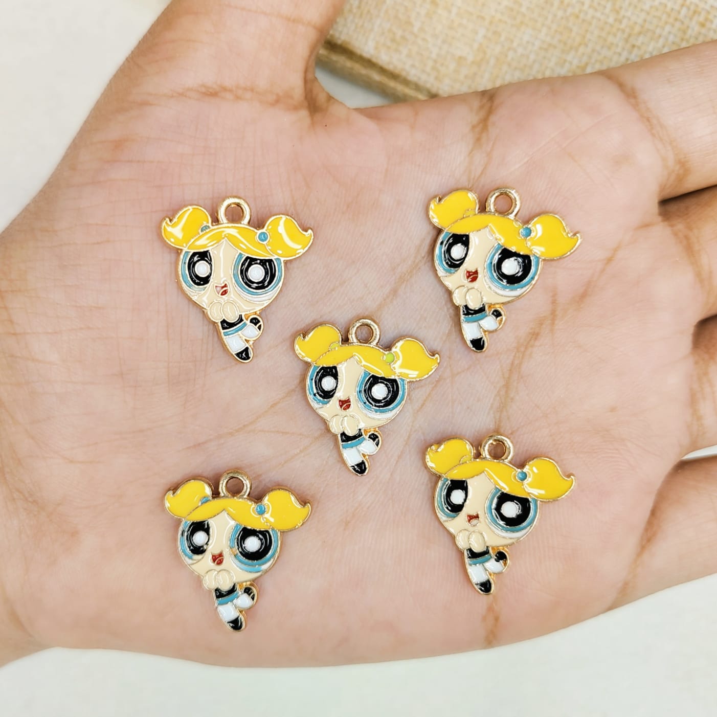 Powerpuff Girls Metal Charms