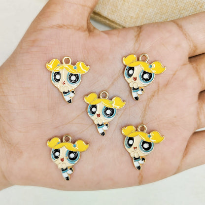 Powerpuff Girls Metal Charms