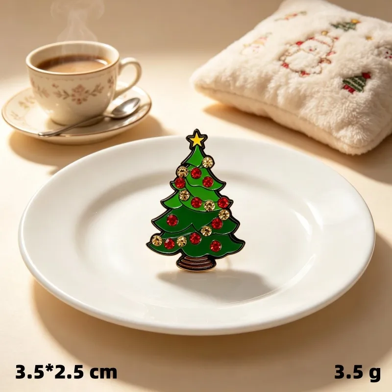 Bedazzled Christmas Tree Enamel Pin