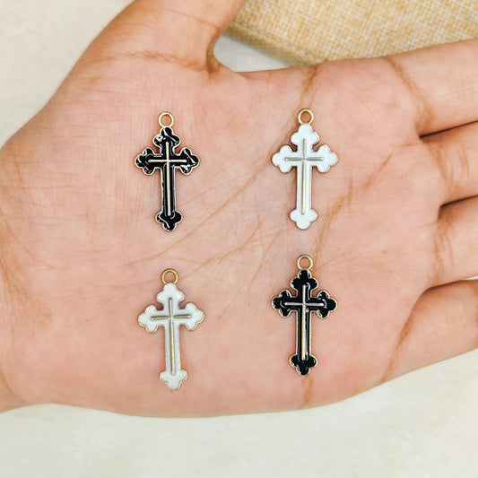 Holy Cross Enamel Charms