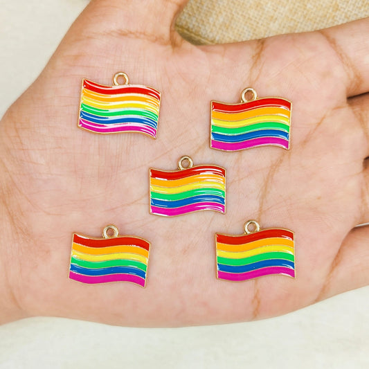 Pride Flag Metal Charms