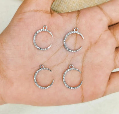 Studded Moon & Star Charms