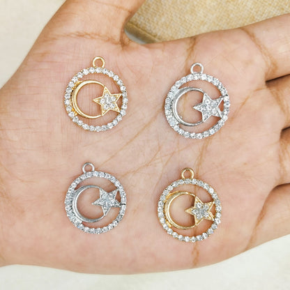 Luxury Crescent Moon & Star Charms