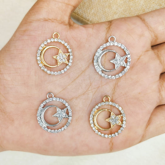 Luxury Crescent Moon & Star Charms