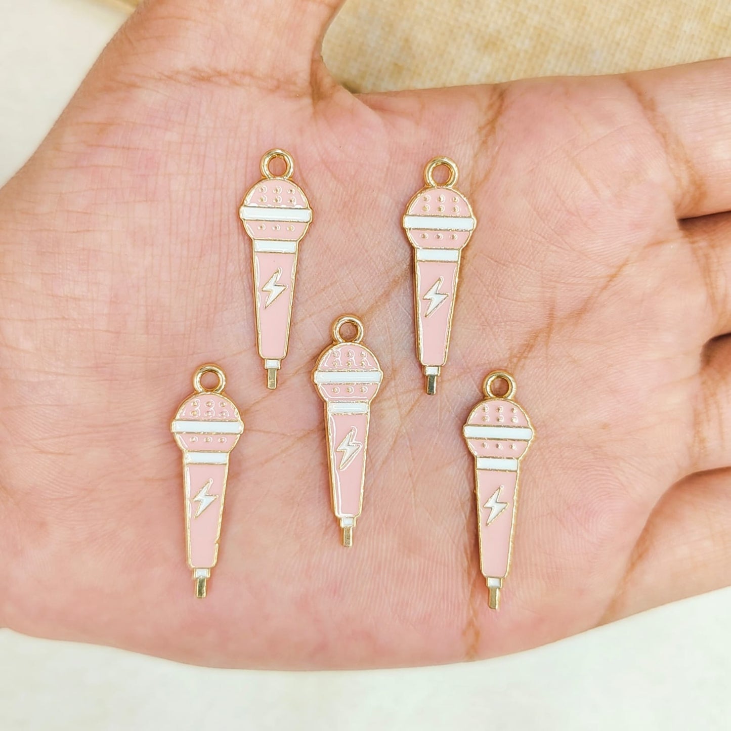 Cute Pastel Mic Charms