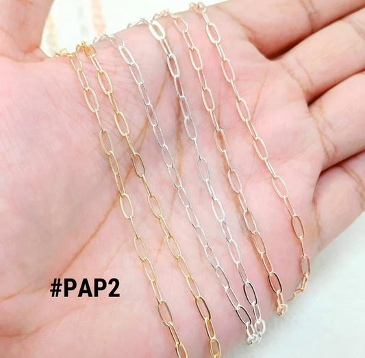 Medium-Size Paperclip Metal Chain (3mm)
