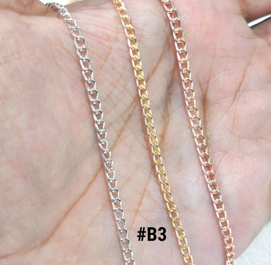 Standard Narrow Curb Chain (3mm)