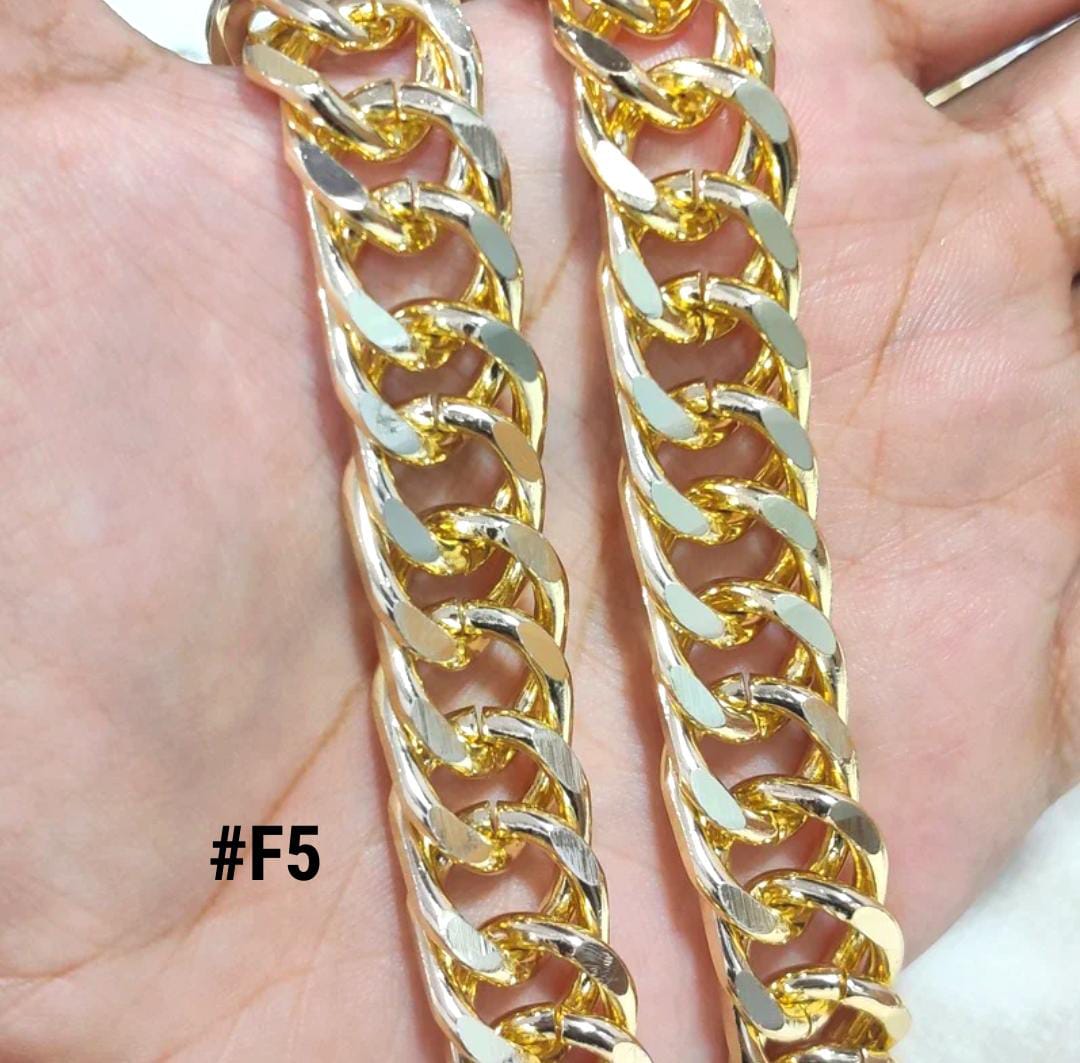 Golden Chunky Double-Link Chain